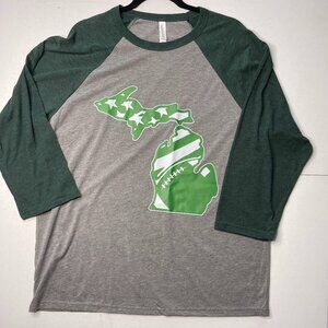 New Michigan State Mitten Raglan XL Tee